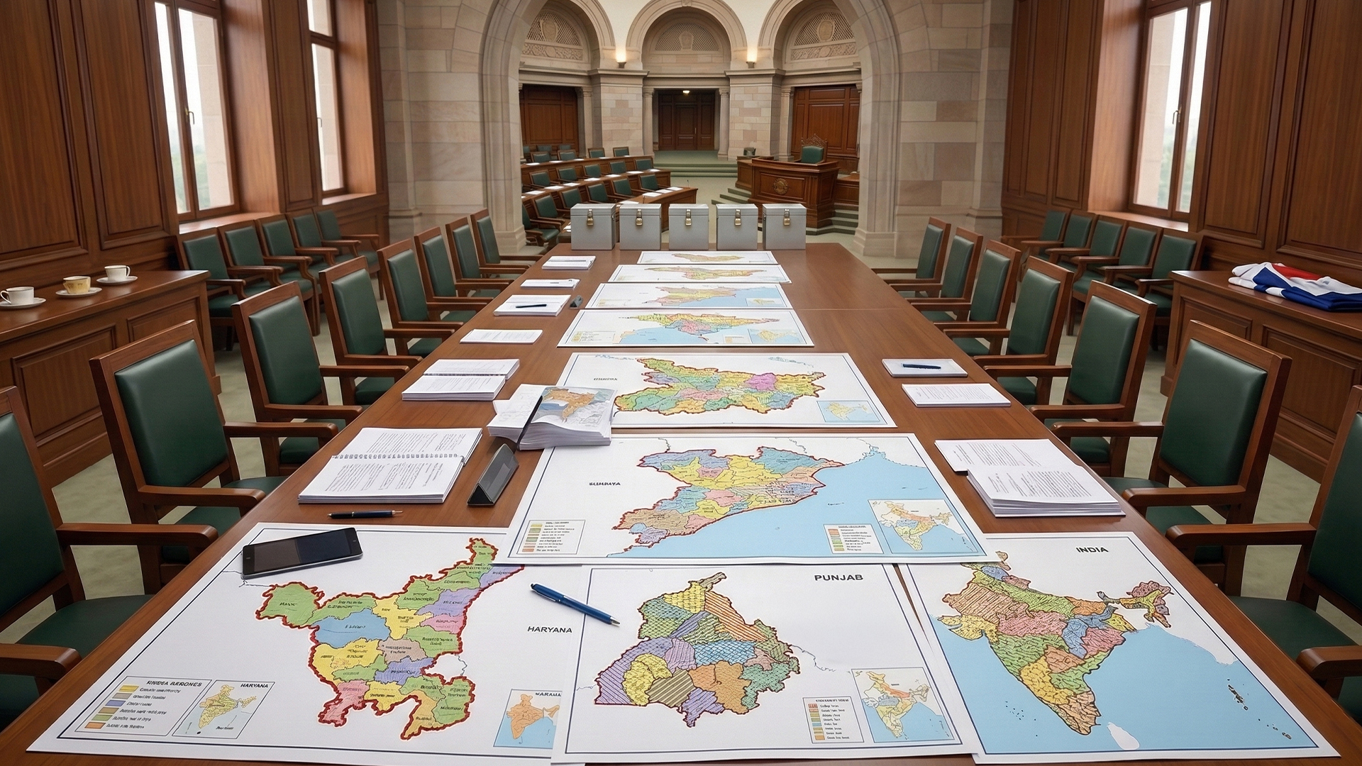 Three men using computers at an office in Ghana