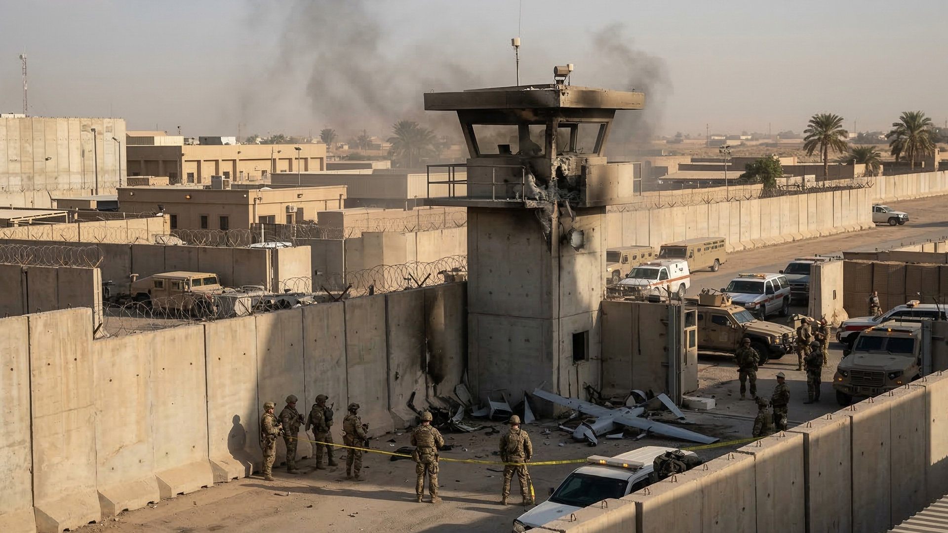 The site of the car-ramming incident in Munich. 
