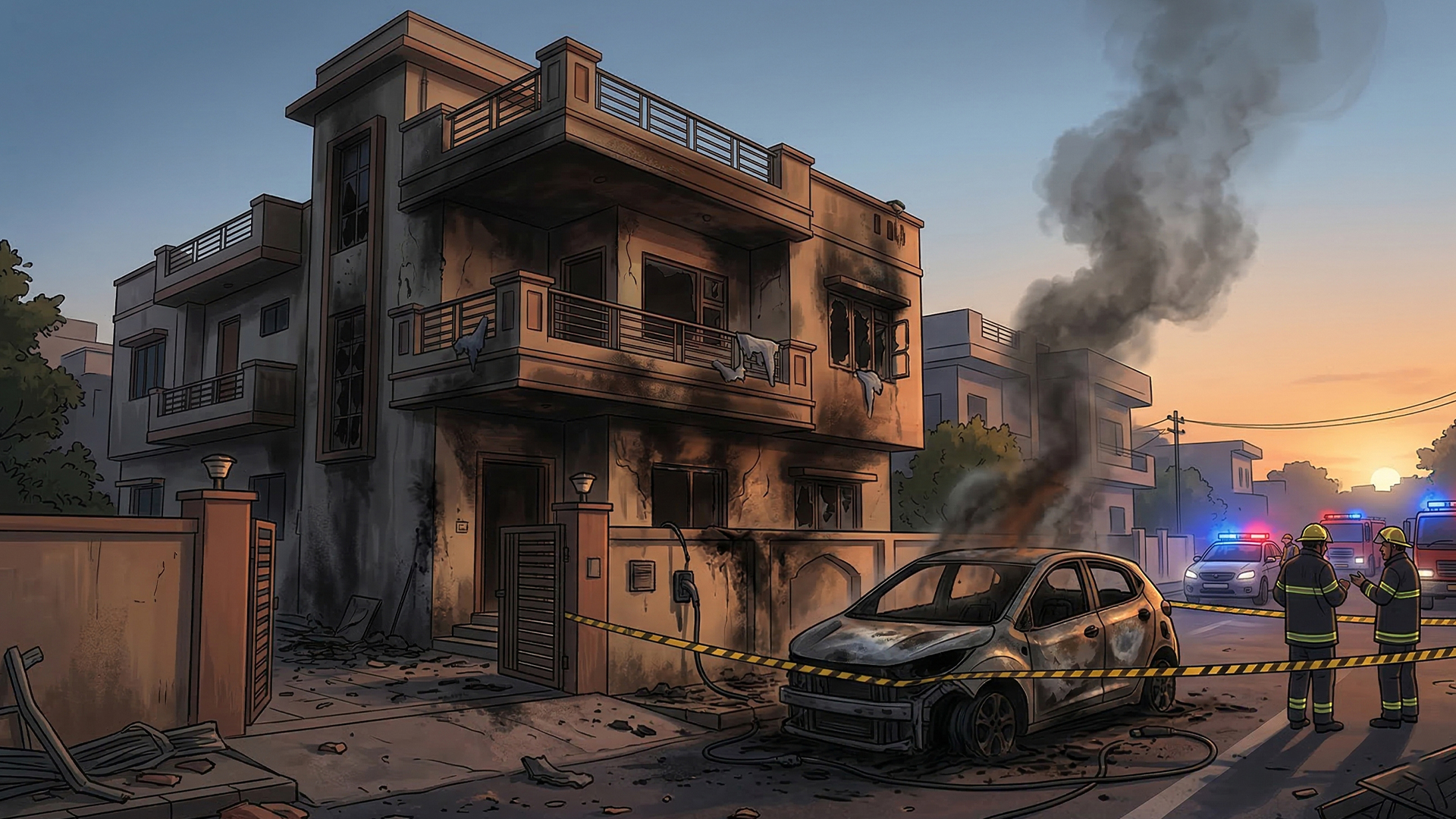 Three men using computers at an office in Ghana