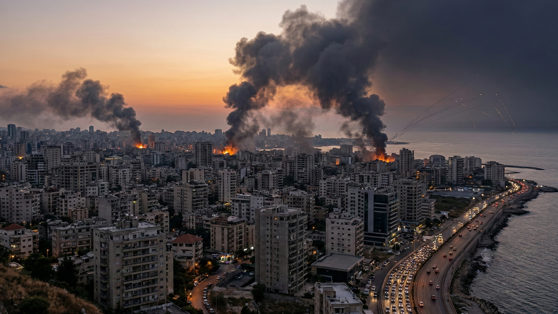 The site of the car-ramming incident in Munich. 