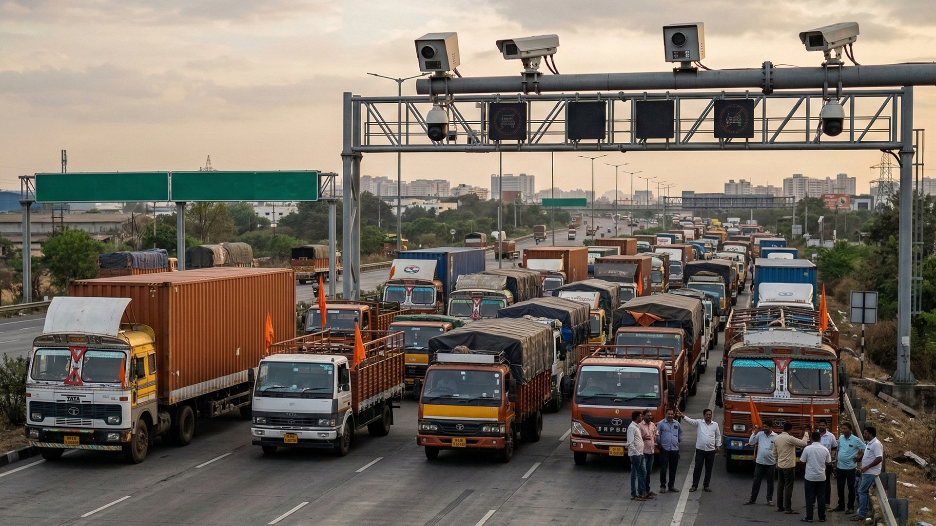 The site of the car-ramming incident in Munich. 