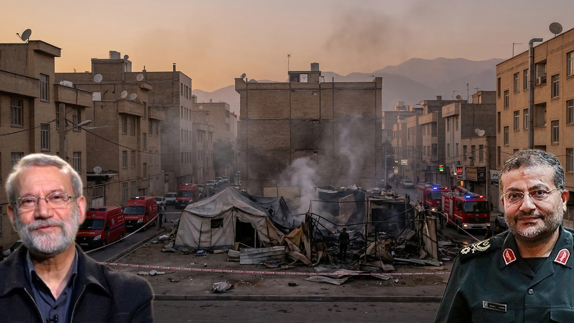 The site of the car-ramming incident in Munich. 