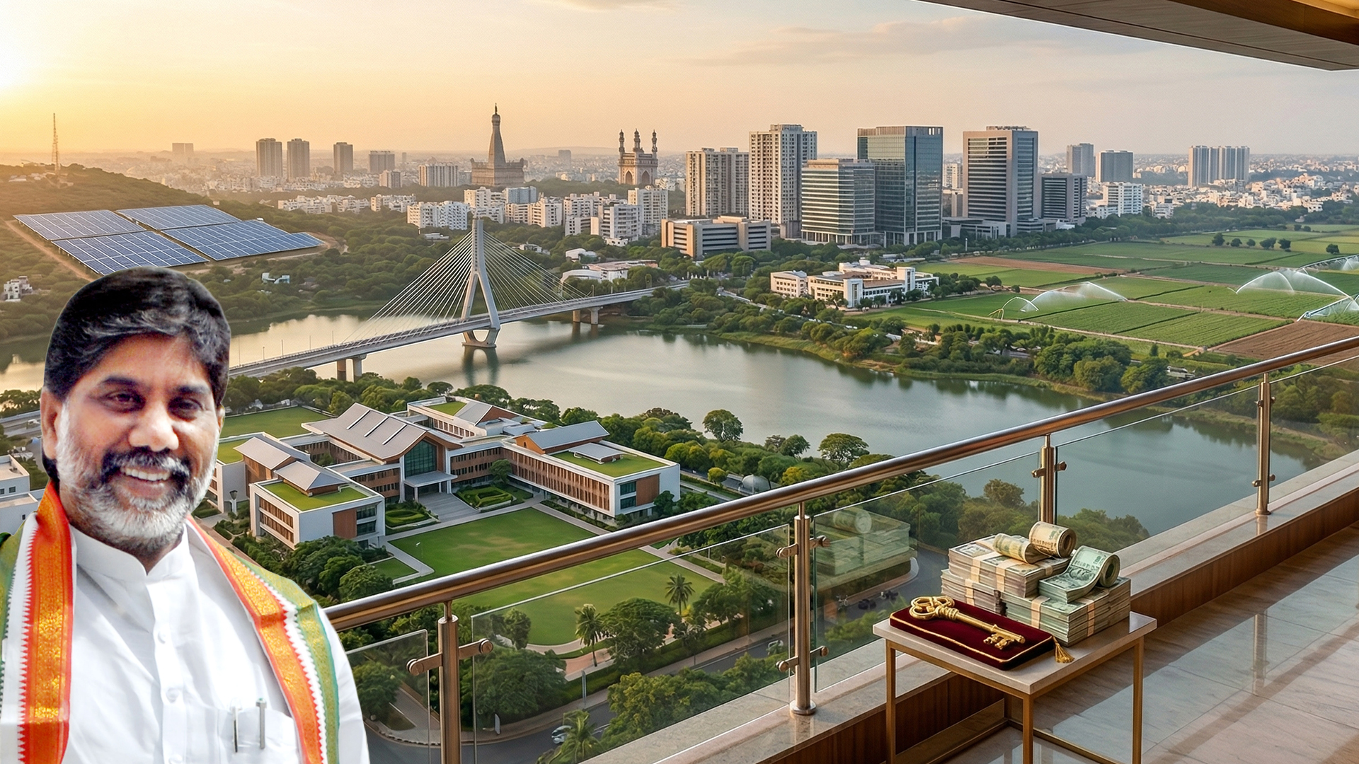 Three men using computers at an office in Ghana
