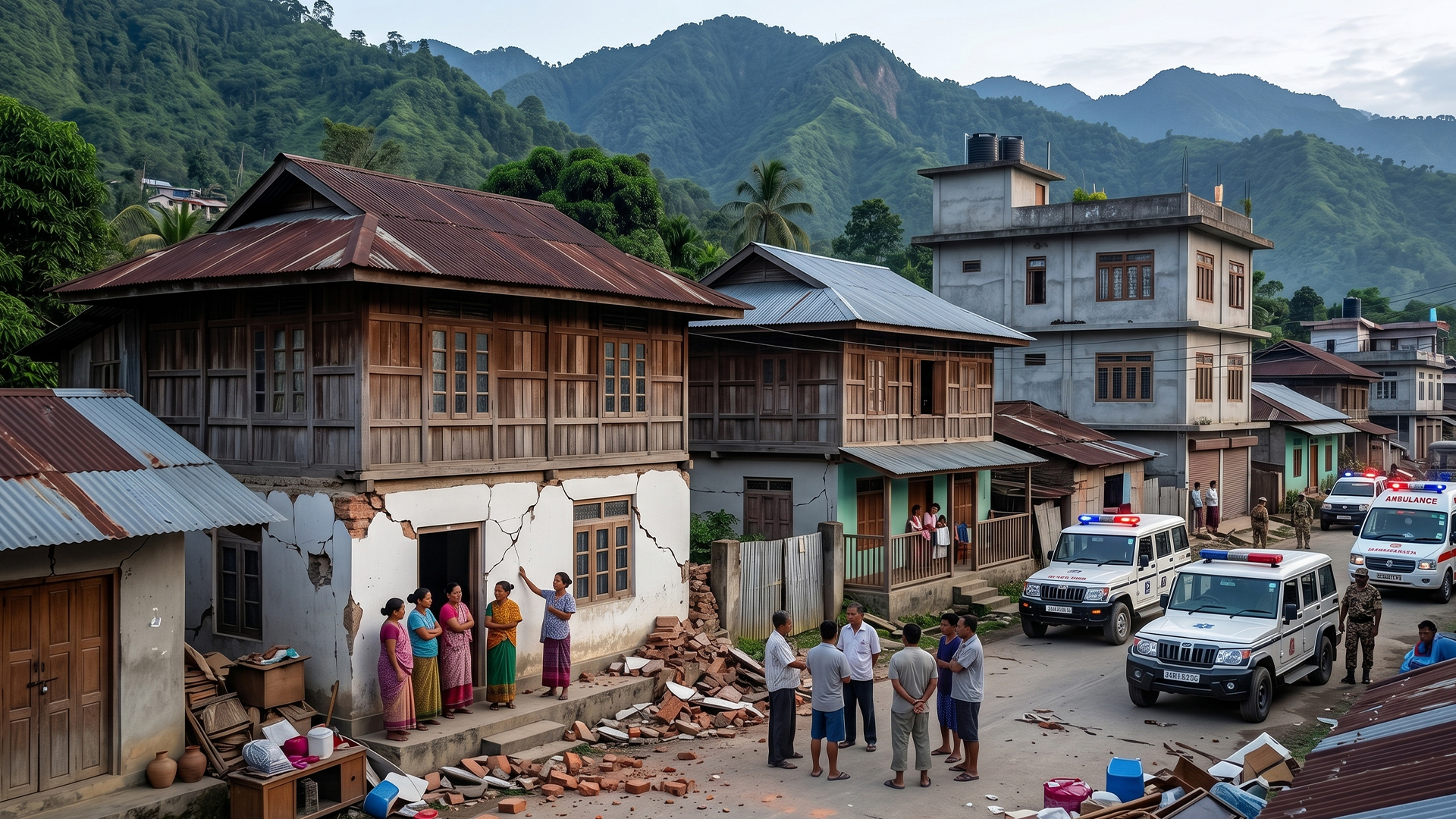 Three men using computers at an office in Ghana