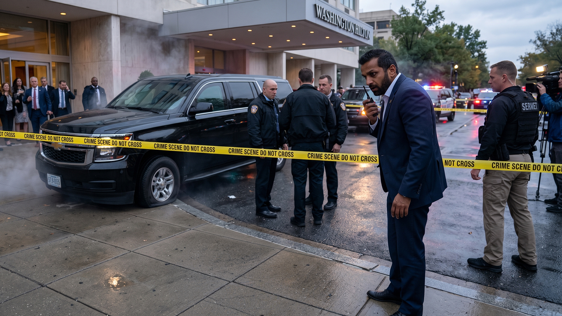 The site of the car-ramming incident in Munich. 