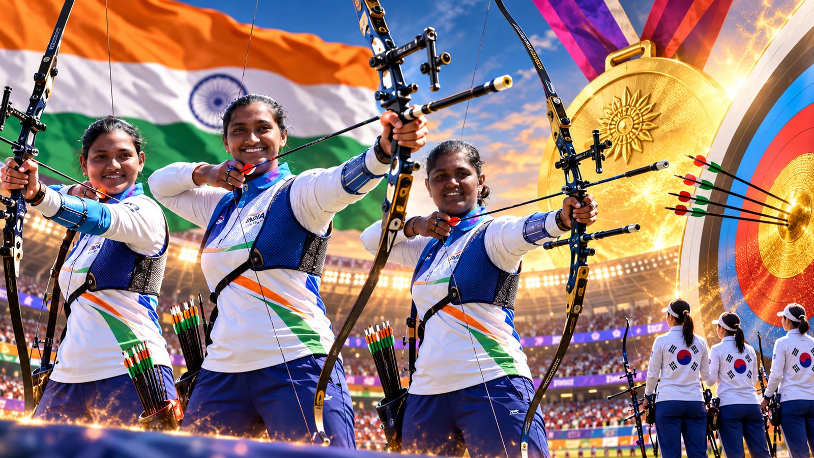 Indian womens recurve archery team reaches Asian Games final